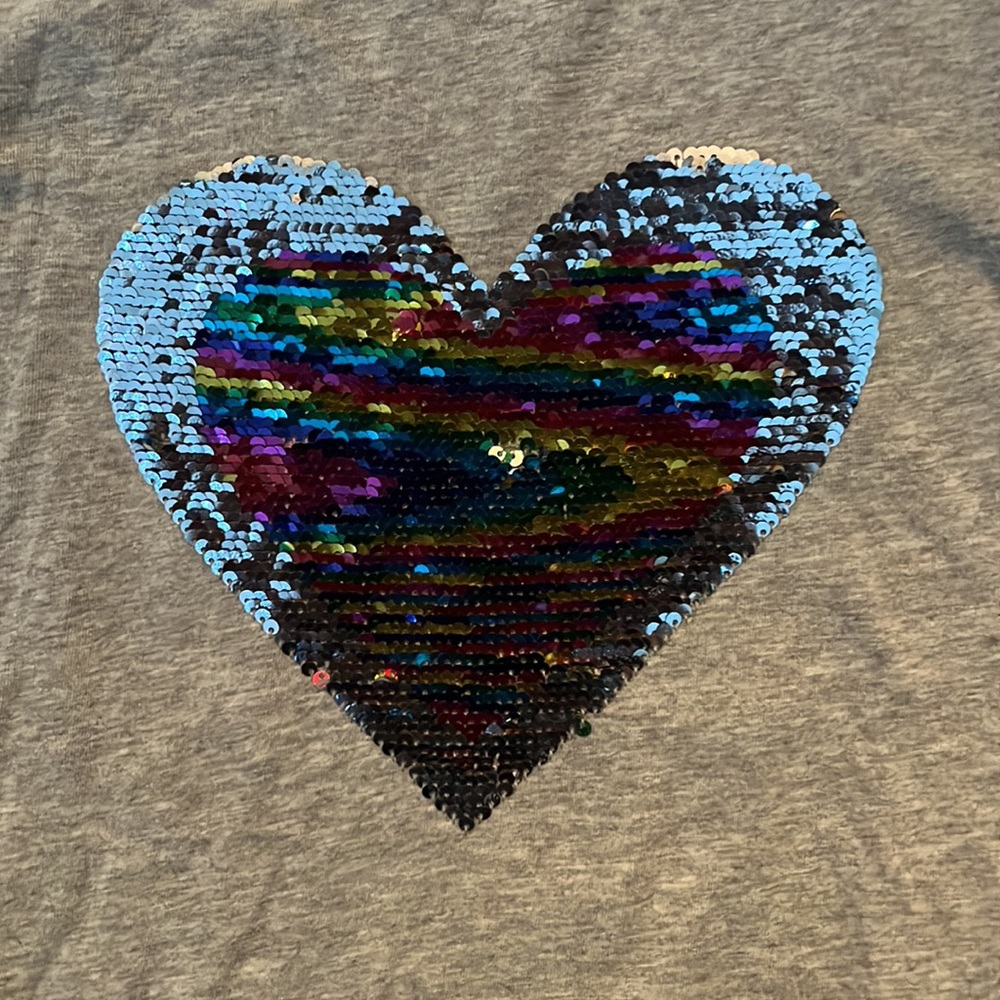 Crewcuts Flip Sequins Heart Top - Picture 2 of 4